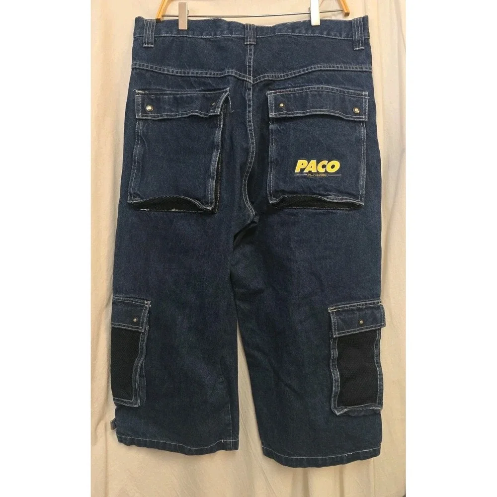 Paco Cargo Jeans 38 Vtg Baggy 90s Grunge Hip Hop Skater Streetwear